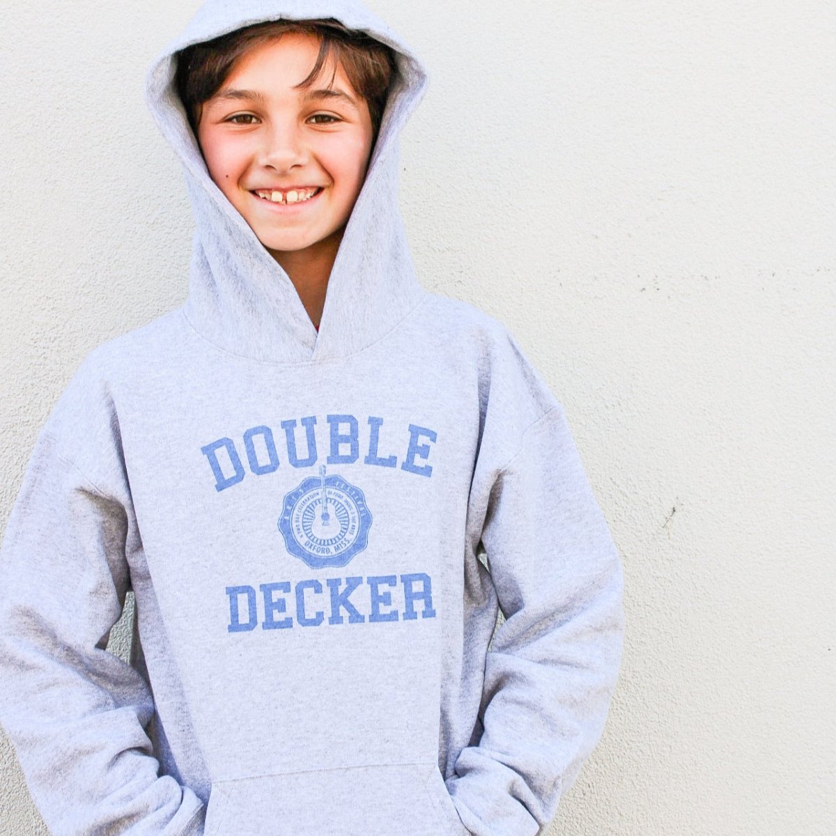 2025 Double Decker Emblem Hooded Sweatshirt - Shop B - Unlimited - men tee