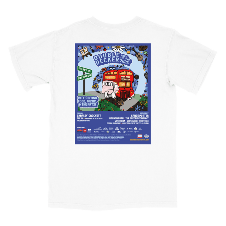2025 Double Decker Poster T-Shirt - Shop B - Unlimited - men tee