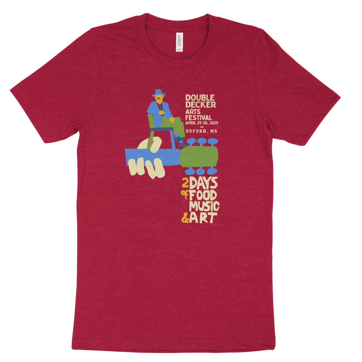 2025 Double Decker Squarestock T-Shirt - Shop B - Unlimited - men tee