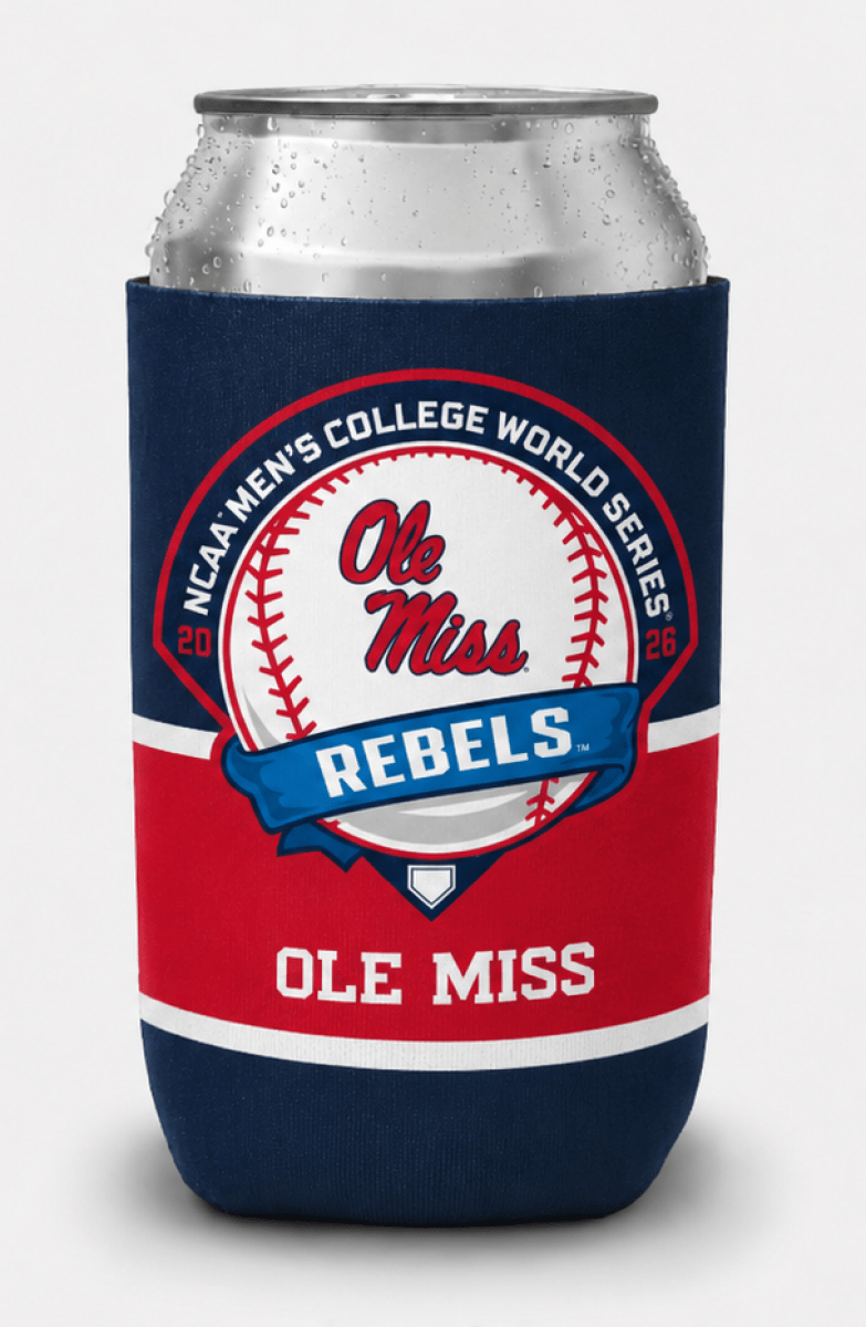 2026 Ole Miss College World Series Can Cooler - Game Day Apparel -
