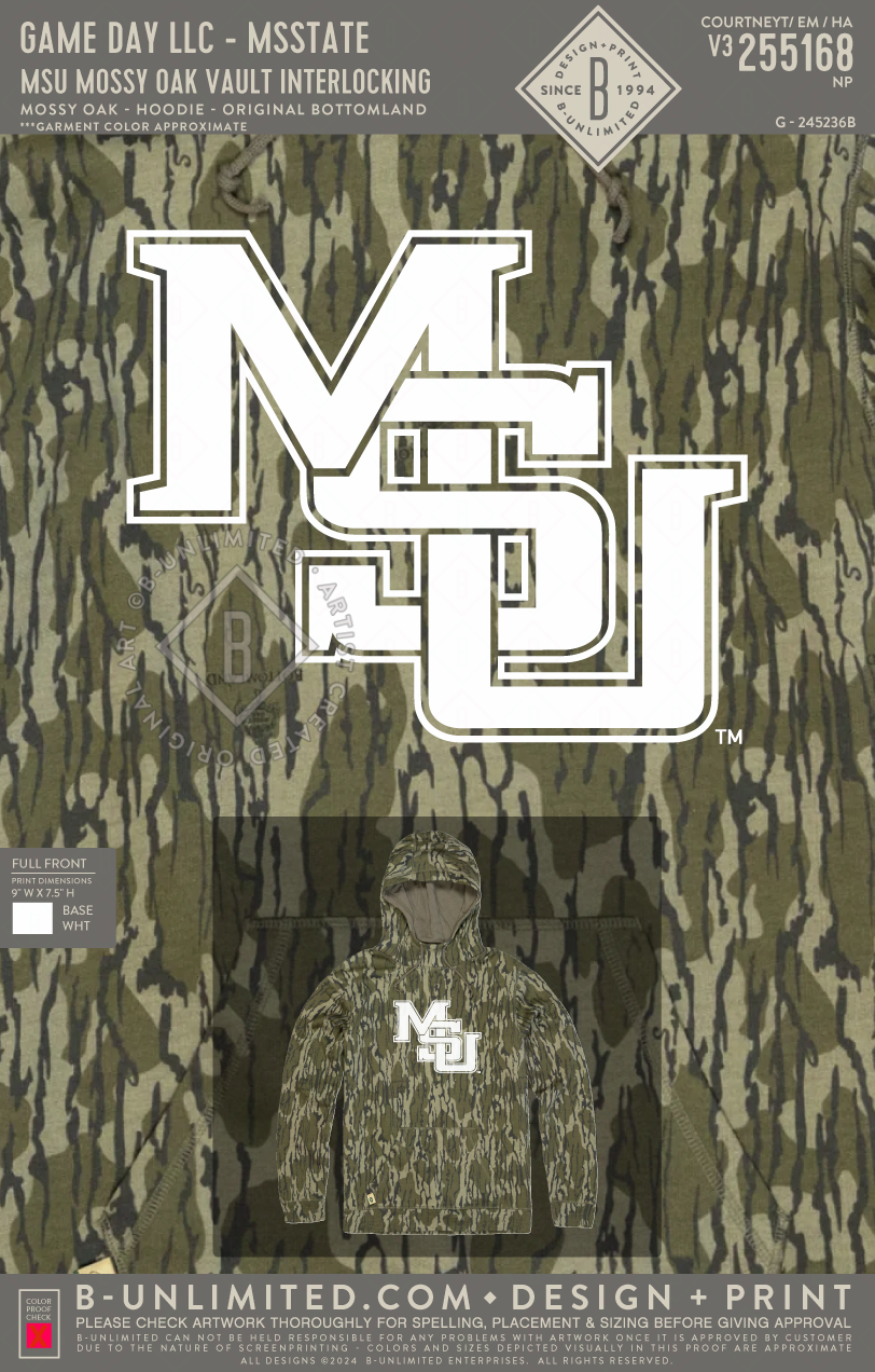 Mississippi State Mossy Oak Interlocking Hoodie