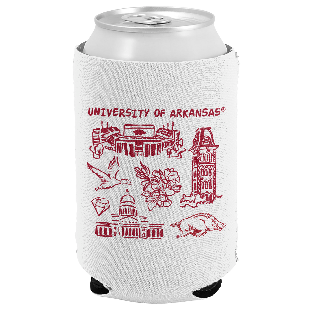 Arkansas Razorback Town Can Cooler