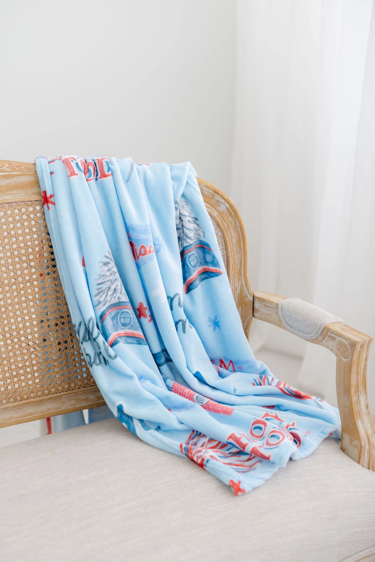 Ole Miss Flannel Fleece Blanket