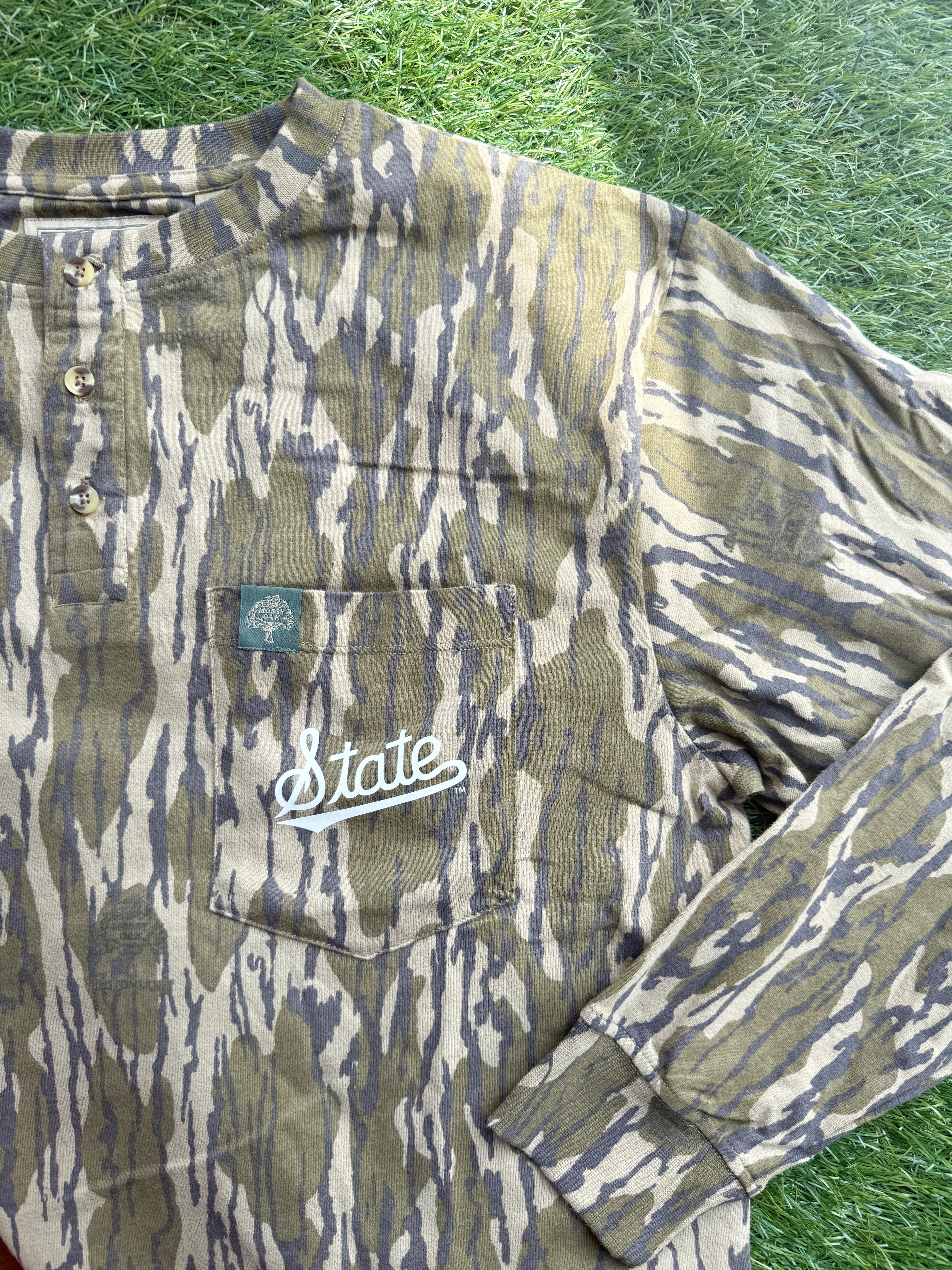MSU Mossy Oak State Script Camp Henley