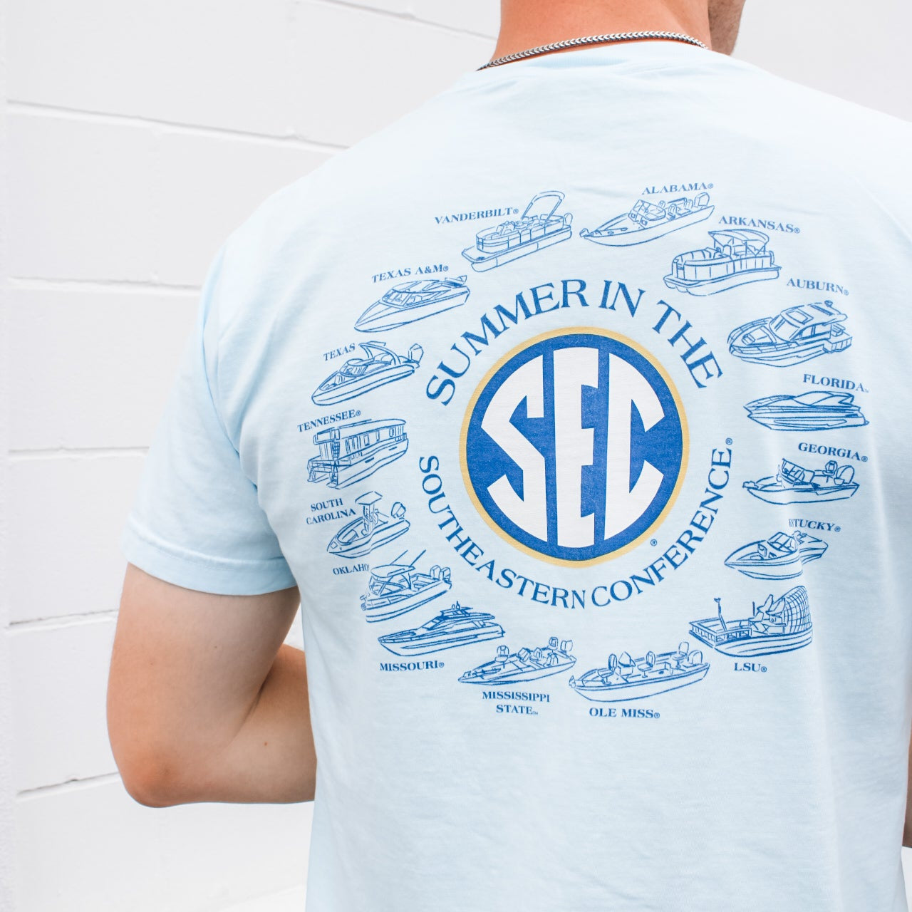 Mississippi State University SEC Summer Boats T-Shirt