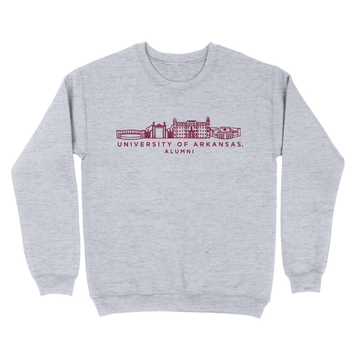 Arkansas Embroidered Campus Alumni Sweatshirt - Shop B - Unlimited - men fleece