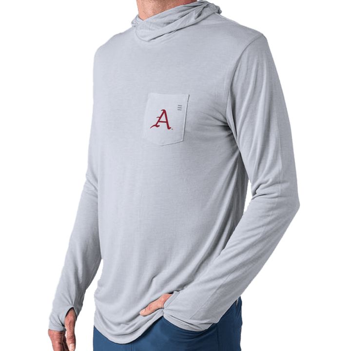 Arkansas Free Fly Men's Bamboo Lightweight Classic Logo Hoodie - Shop B - Unlimited - men outerwear