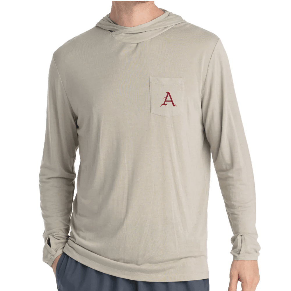 Arkansas Free Fly Men's Bamboo Lightweight Classic Logo Hoodie - Shop B - Unlimited - men outerwear
