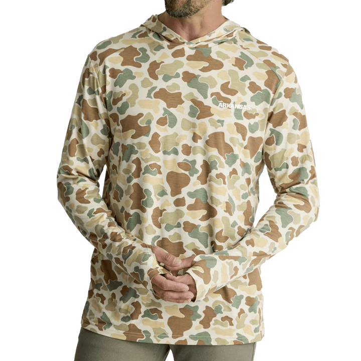 Arkansas Free Fly Men's Bamboo Shade Hoodie - Shop B - Unlimited - men outerwear