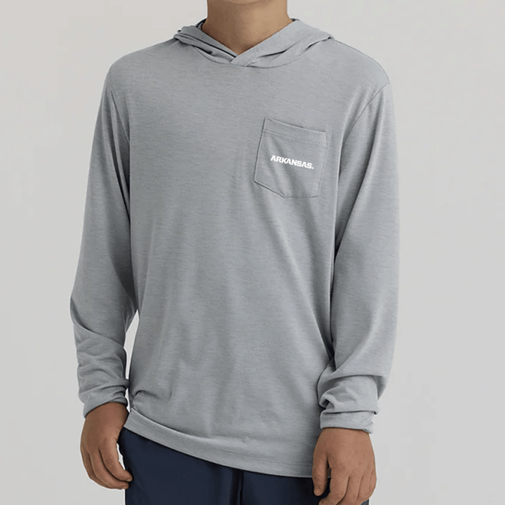 Arkansas Free Fly Youth Bamboo Shade Hoodie - Shop B - Unlimited -