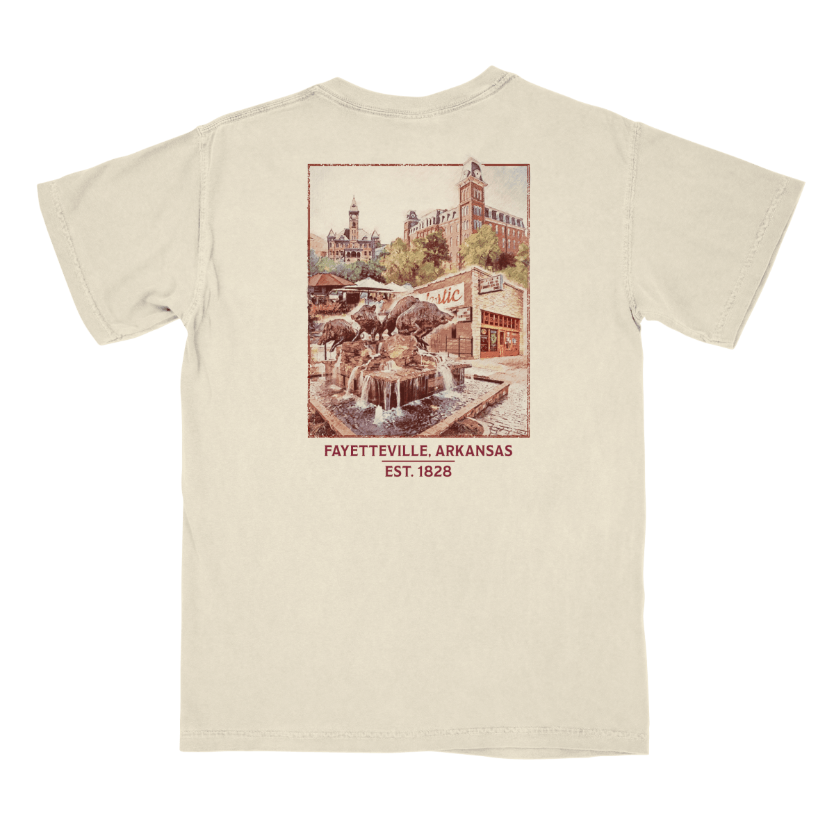 Arkansas Landmarks T-Shirt - Game Day Apparel -