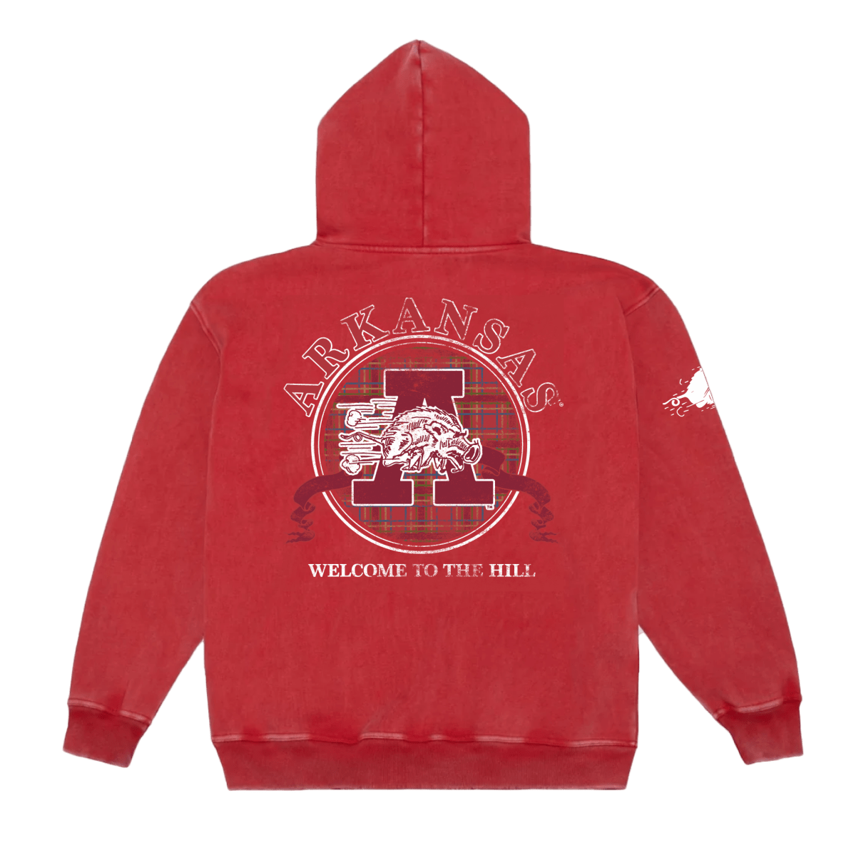 Arkansas Patchwork Full Zip Hoodie - Game Day Apparel - Hoodies & Sweatshirts