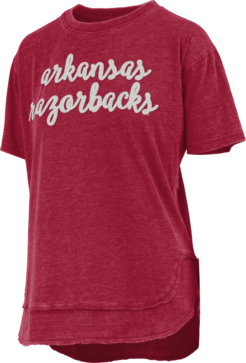 Arkansas Pressbox Chenille Chelsea Short Sleeve - Shop B - Unlimited - women tee