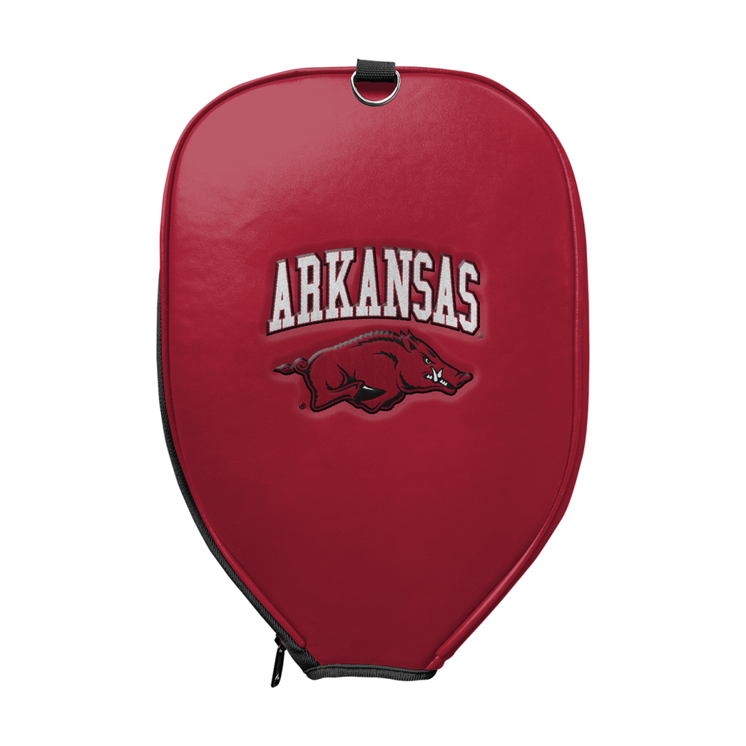 Arkansas Razorbacks Cardinal Tusk Pickleball Paddle PU Leather Cover - Shop B - Unlimited - Paddle Cover