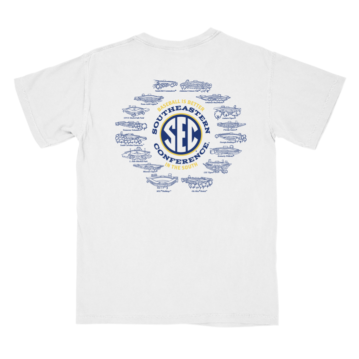 Arkansas SEC Baseball Stadiums T-Shirt - Shop B - Unlimited - men tee