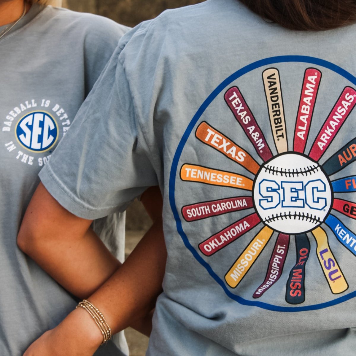 Arkansas SEC Bat Pinwheel T-Shirt - Shop B - Unlimited - men tee