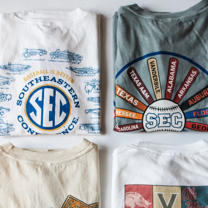 Arkansas SEC Bat Pinwheel T-Shirt - Shop B - Unlimited - men tee