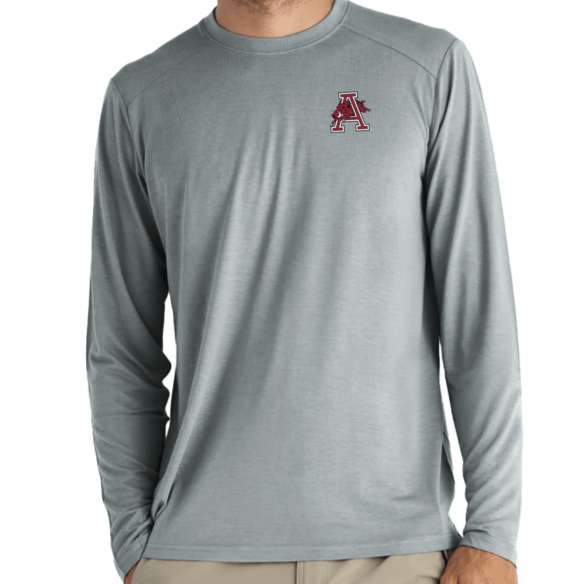 Arkansas Vault Free Fly Men's Bamboo Lightweight Long Sleeve - Game Day Apparel - men tee