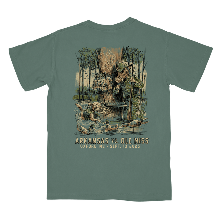 Arkansas vs. Ole Miss Game Day 2025 T-Shirt - Shop B - Unlimited - men tee
