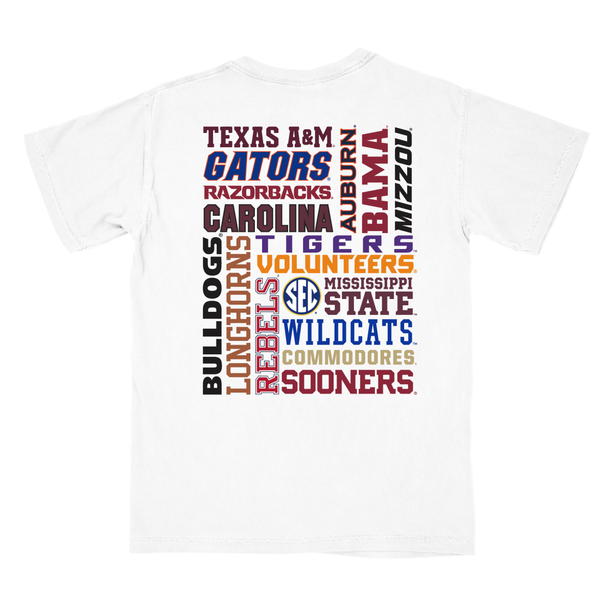 Bulldogs SEC Font Family T-Shirt - Shop B - Unlimited -
