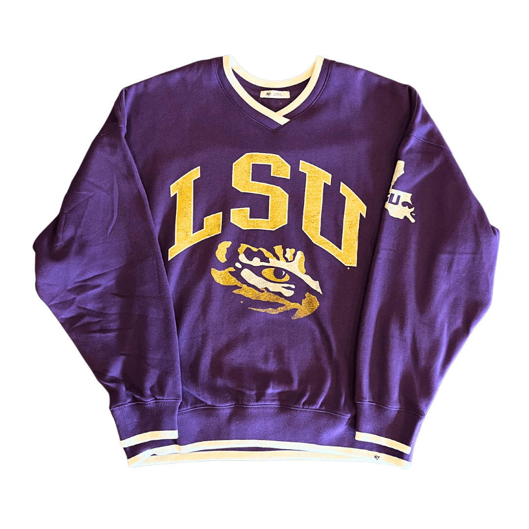 LSU 47 Brand Clubhouse Daze Pullover - Shop B - Unlimited - women fleece