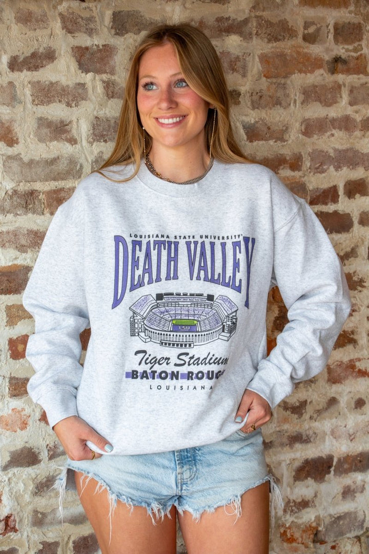 LSU Death Valley Stadium Sweatshirt - Shop B - Unlimited - men fleece
