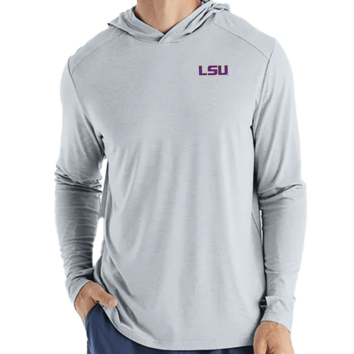 Louisiana State University LSU Free Fly Men s Bamboo Shade Hoodie Shop.B Unlimited Shop B Unlimited