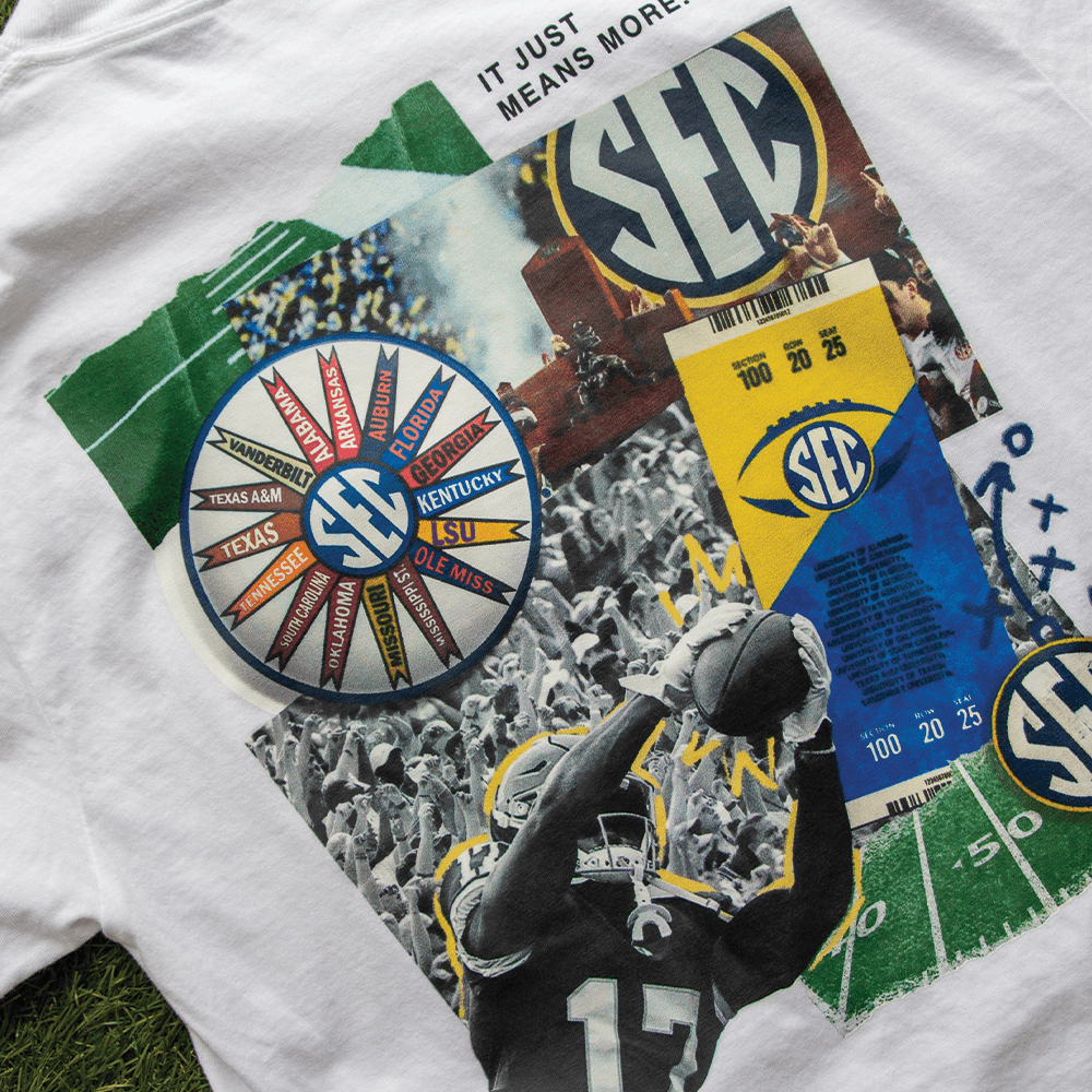 LSU SEC Scrapbook T-Shirt - Shop B - Unlimited - men tee