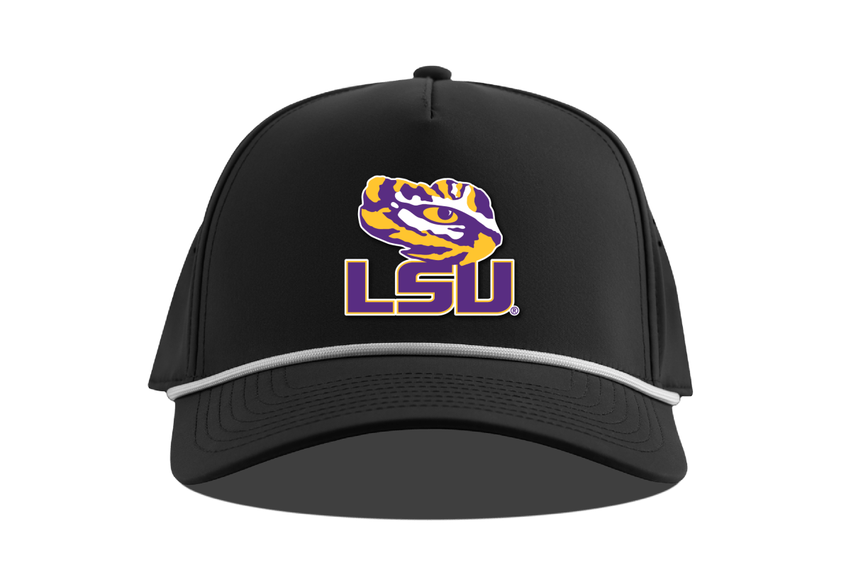 LSU Tiger Eye Logo 5 Panel Rope Hat - Shop B - Unlimited - caps adjustable