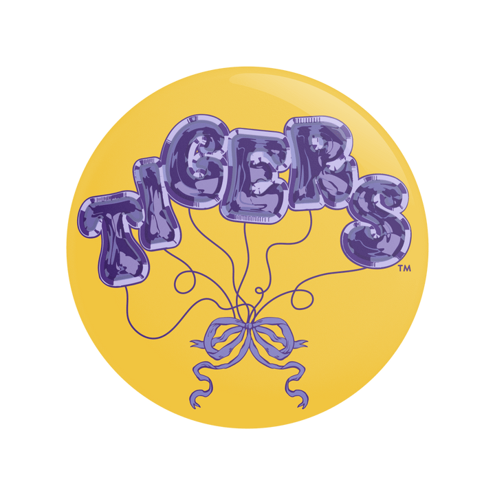 LSU Tigers Ballon Button - Shop B - Unlimited - novelty pin