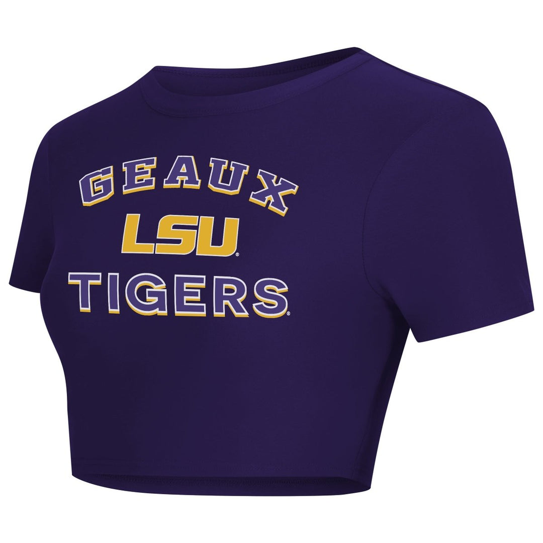 LSU Tigers Mosaic Women's Crop Top - Shop B - Unlimited - women tee