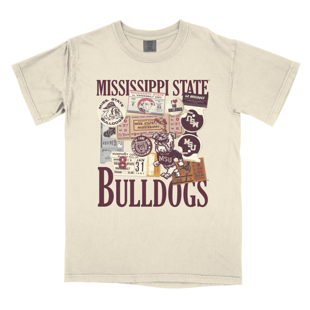 Mississippi State Alumni Ephemera T-Shirt - Game Day Apparel -