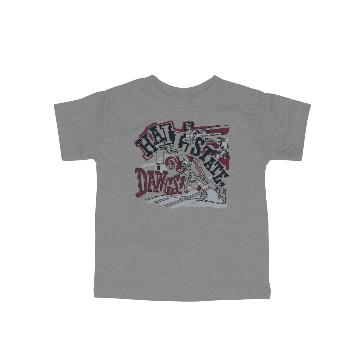 Mississippi State Down The Field Kids T-Shirt - Game Day Apparel -