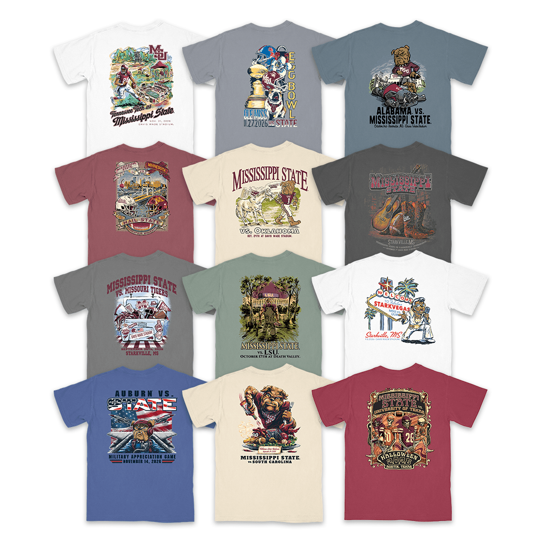 Mississippi State Game Day Tees Bundle 2026 - Game Day Apparel -