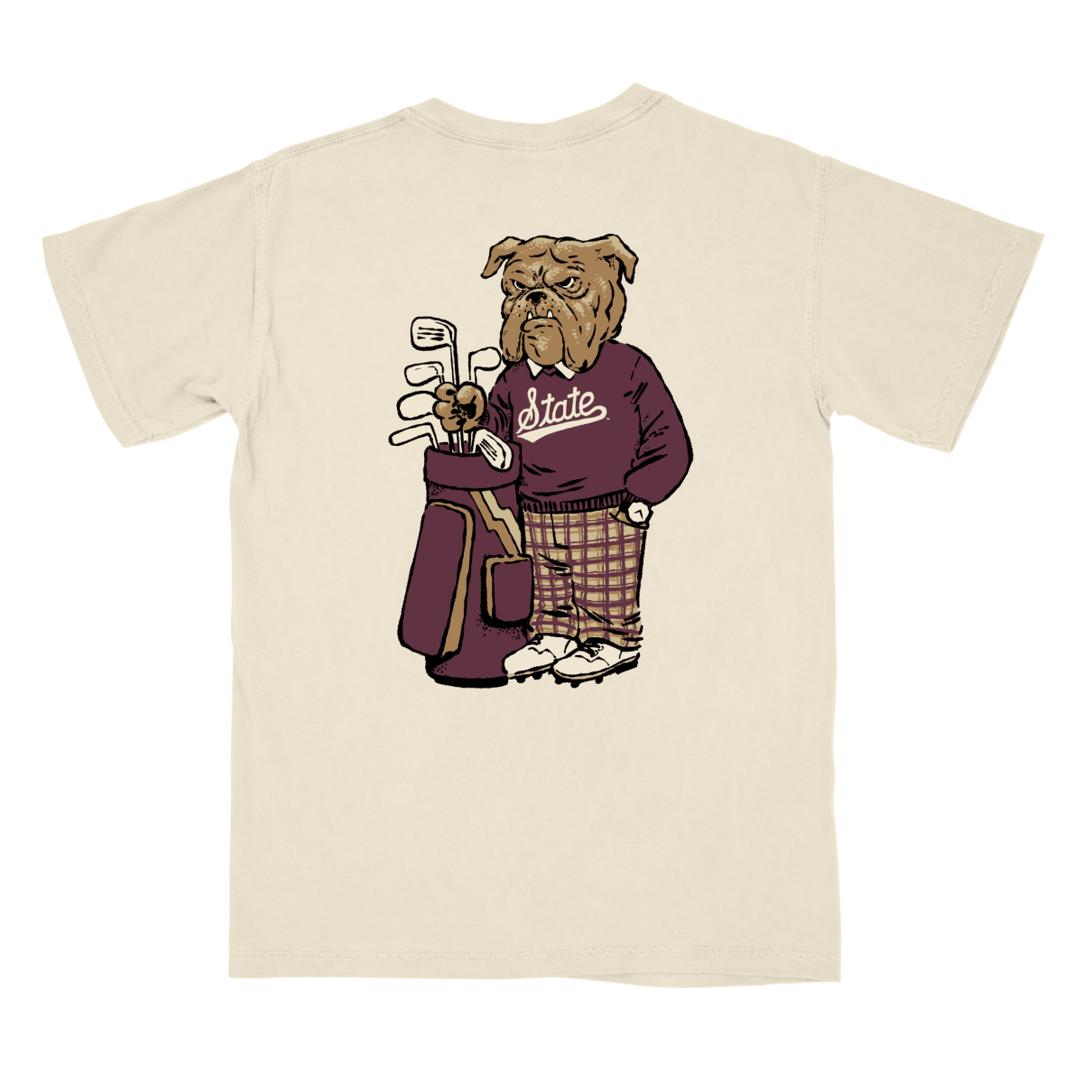 Mississippi State Golfing Bulldog T-Shirt - Game Day Apparel -