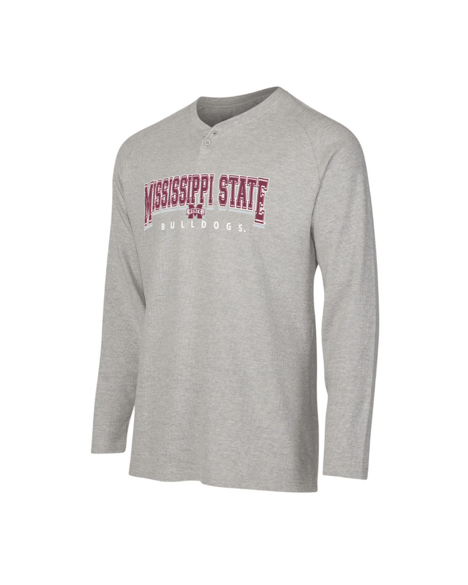 Mississippi State Hawthorn Long Sleeve Henley Top - Shop B - Unlimited -