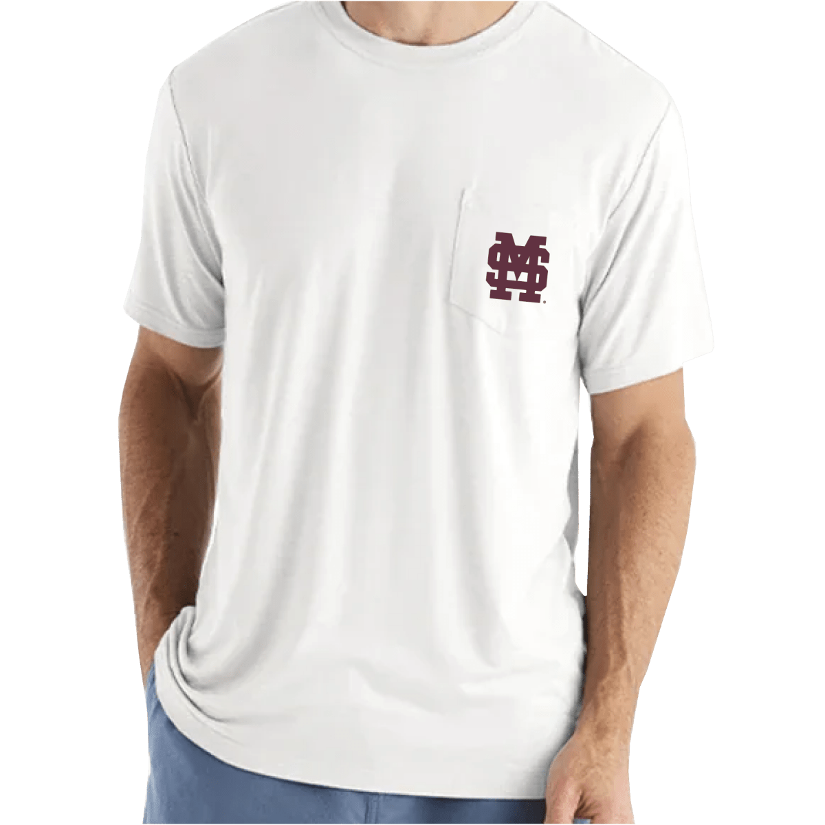 Mississippi State Men's Free Fly Classic Baseball Lightweight Short Sleeve - Game Day Apparel - men tee