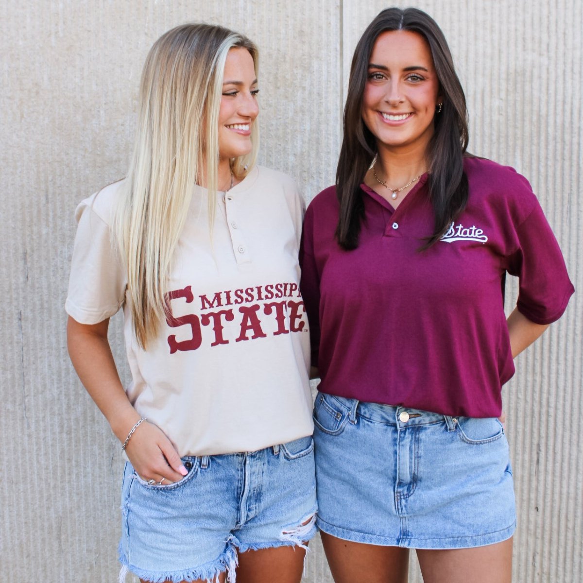 Mississippi State Small Logo Henley - Shop B - Unlimited - men tee