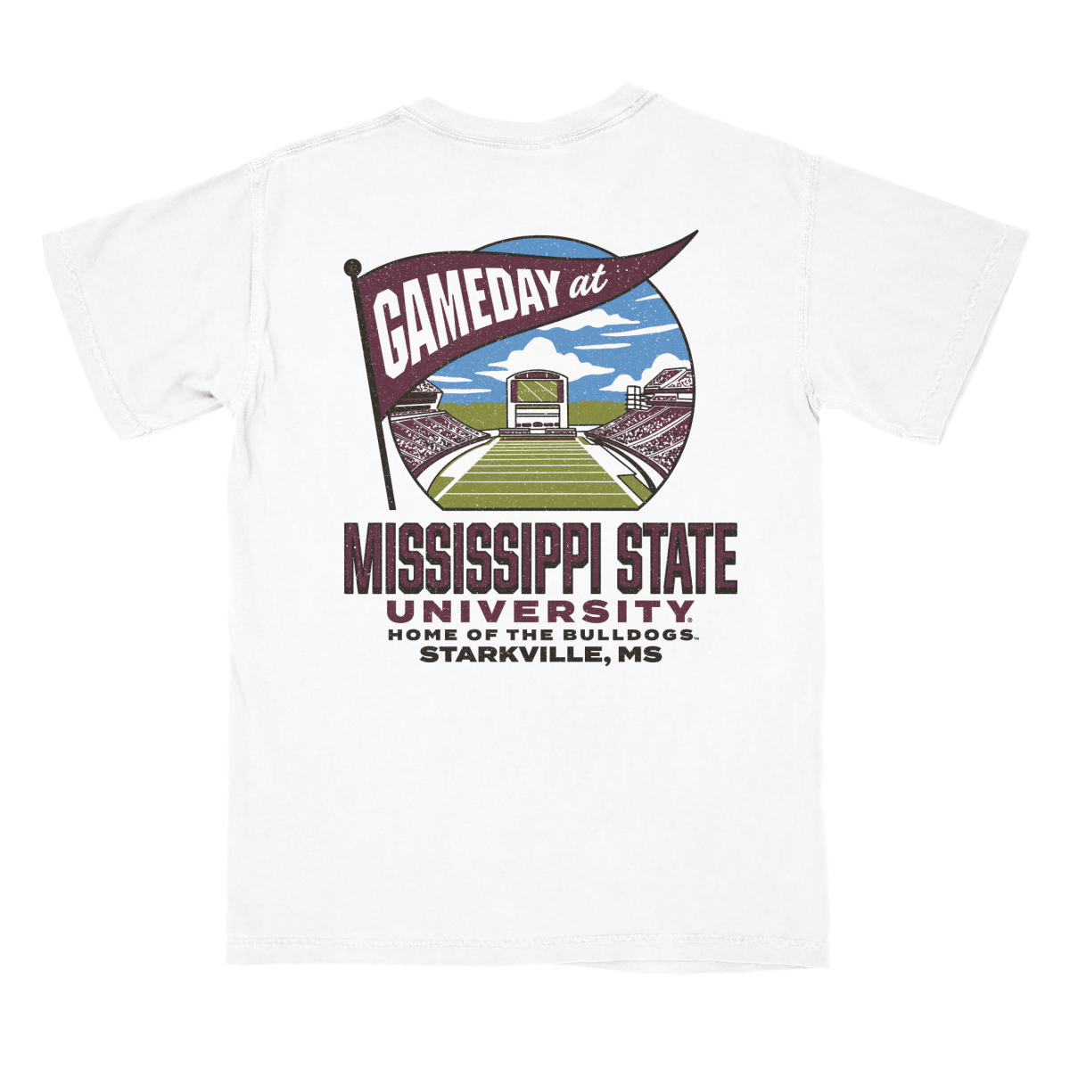 Mississippi State Stadium Banner T-Shirt - Game Day Apparel -