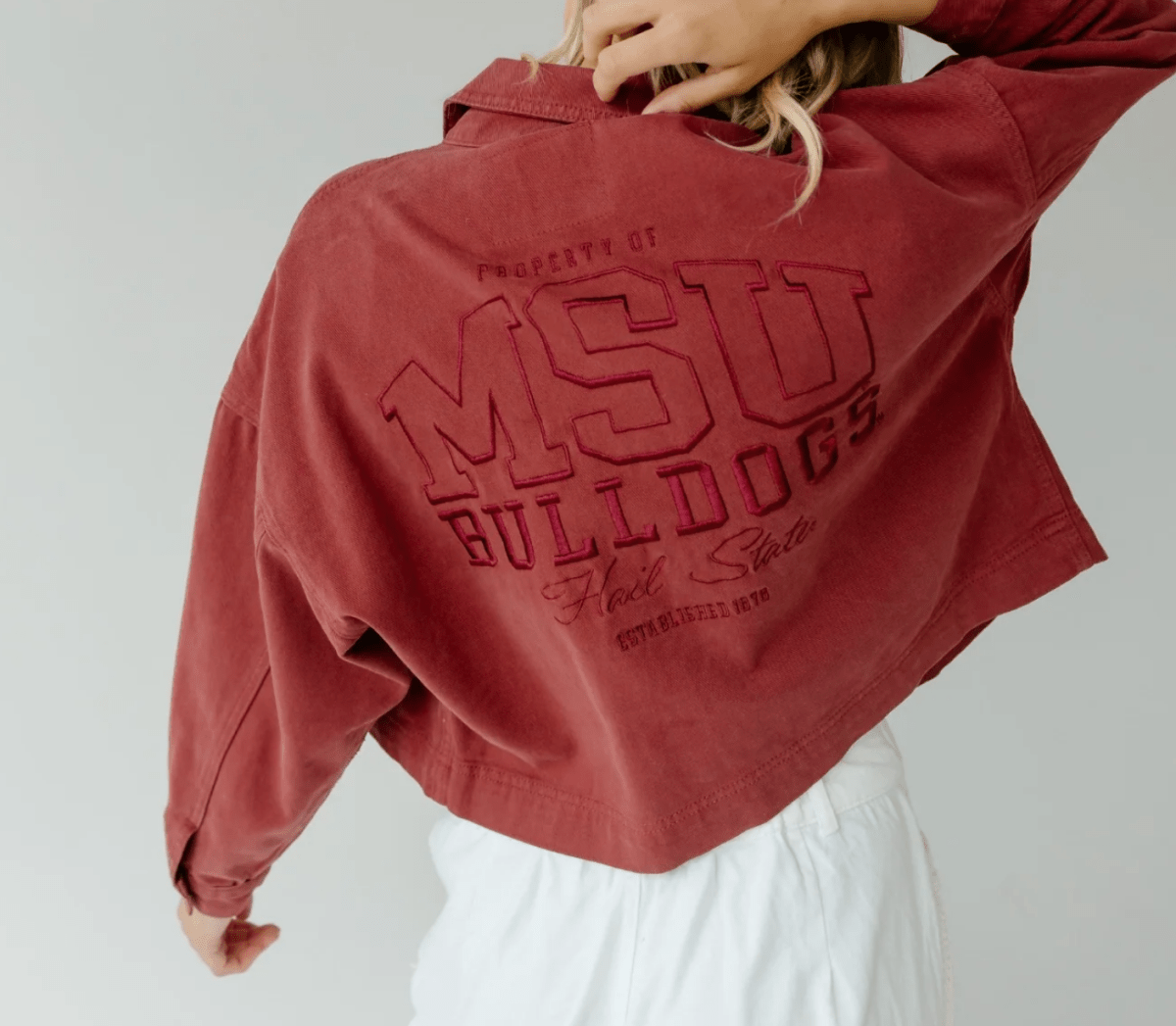 Mississippi State University Cropped Mississippi Jacket - Shop B - Unlimited - men outerwear