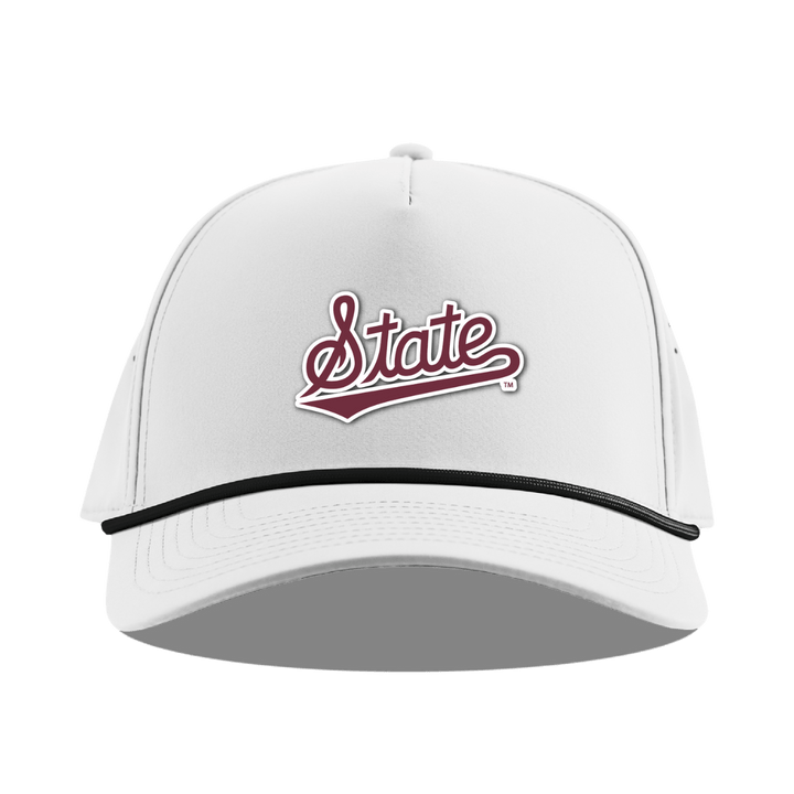 MSU Branded Bills State Script 5 Panel Rope Hat - Shop B - Unlimited - caps adjustable