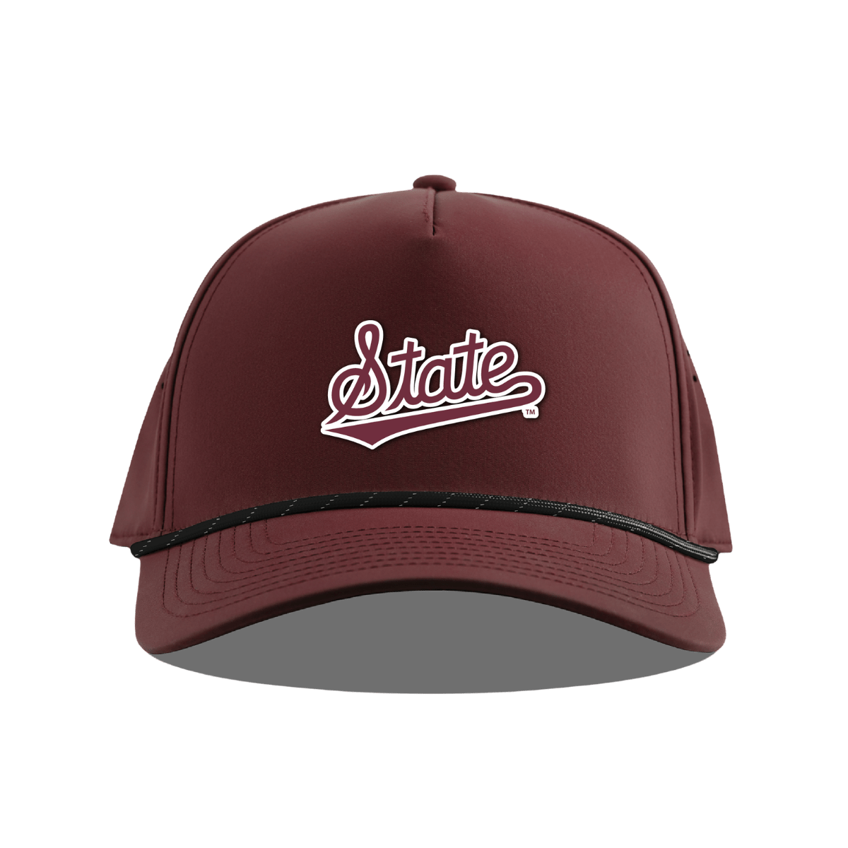 MSU Branded Bills State Script 5 Panel Rope Hat - Shop B - Unlimited - caps adjustable