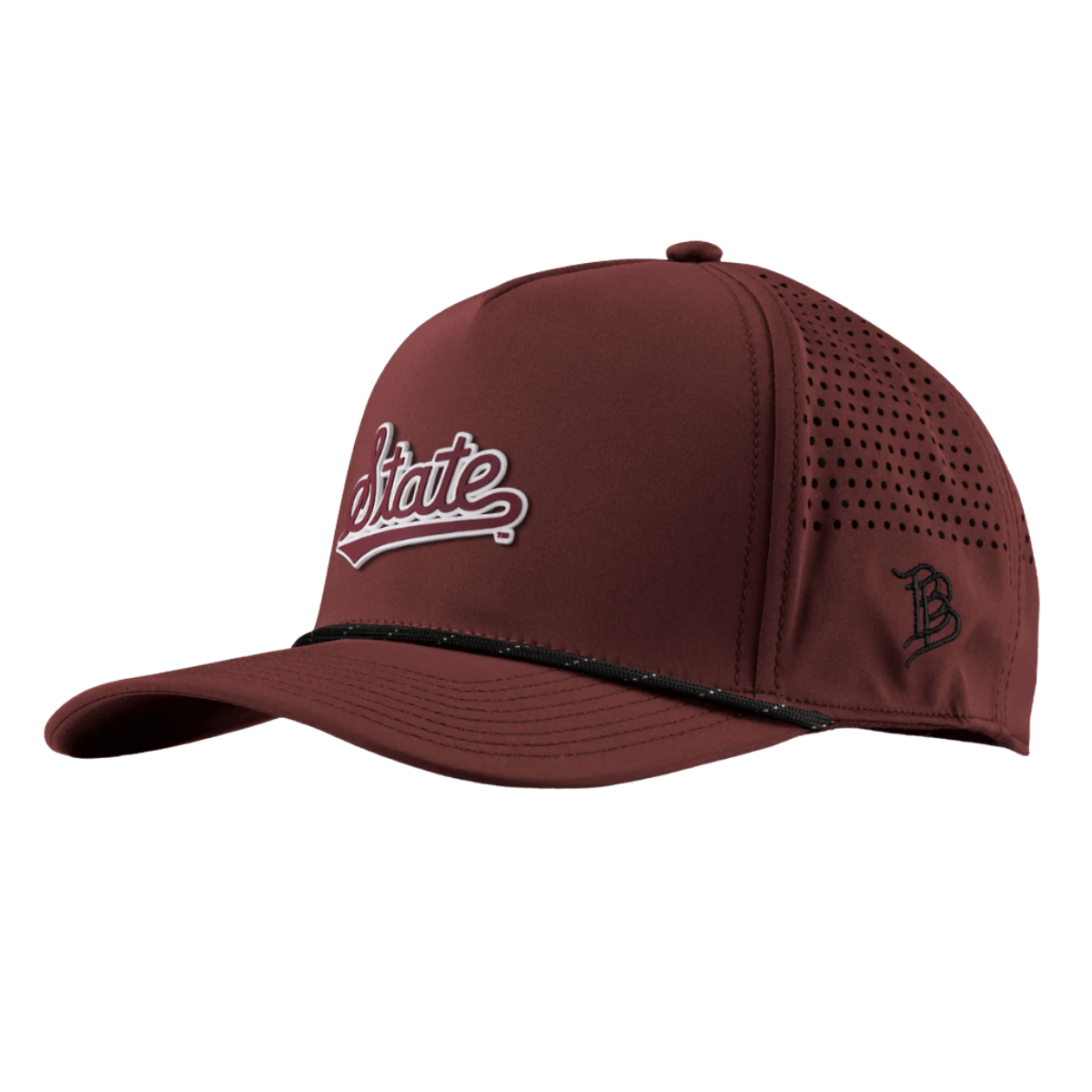 MSU Branded Bills State Script 5 Panel Rope Hat - Shop B - Unlimited - caps adjustable