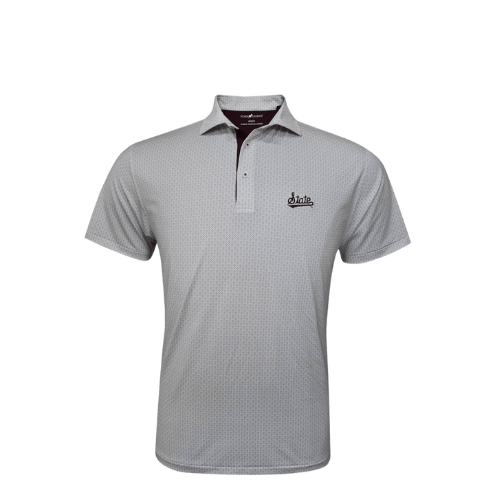 MSU Horn Legend Baseball Pattern Polo - Shop B - Unlimited - men resort