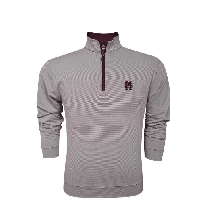 MSU Horn Legend M over S 1/4 Zip Pullover - Shop B - Unlimited - men outerwear