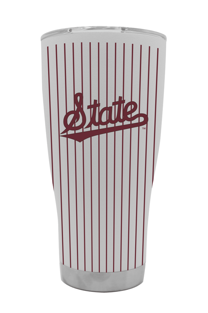 MSU Pinstripe Baseball 30oz Tumbler - Shop B - Unlimited - novelty drinkware