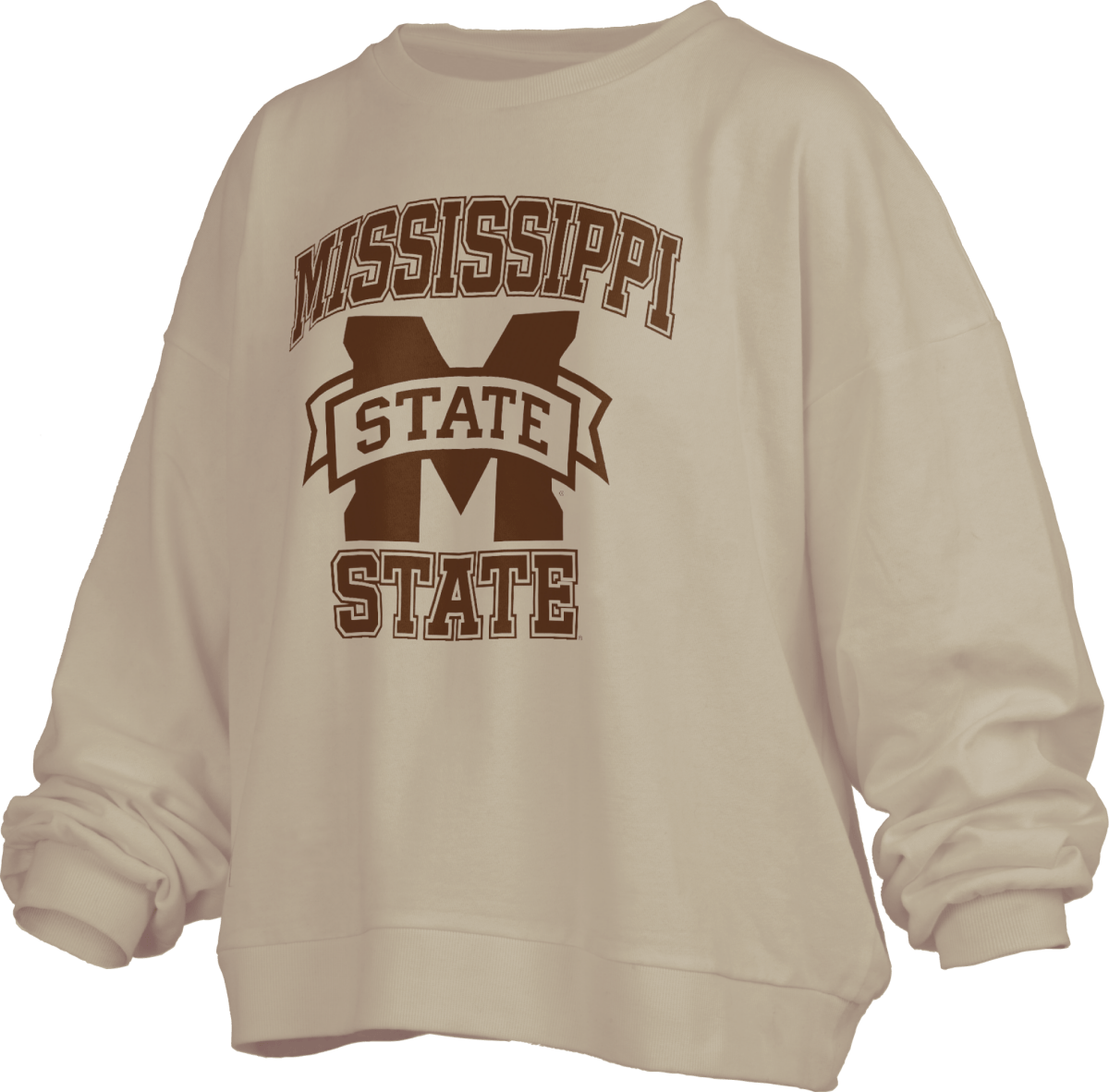 MSU Pressbox Monochrome Waist Length Sweatshirt - Shop B - Unlimited - women fleece