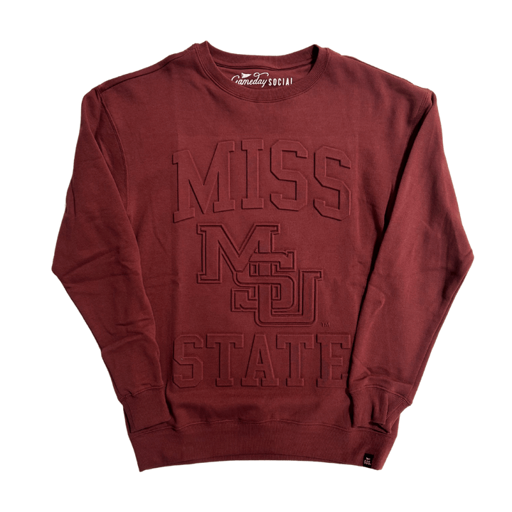 MSU Vintage Vault Embossed Sweatshirt - Shop B - Unlimited - men fleece