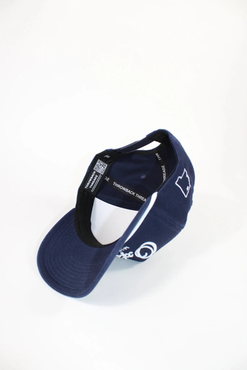 Navy Blue Oxford, Mississippi Rope Hat - Game Day Apparel - Caps Adjustable