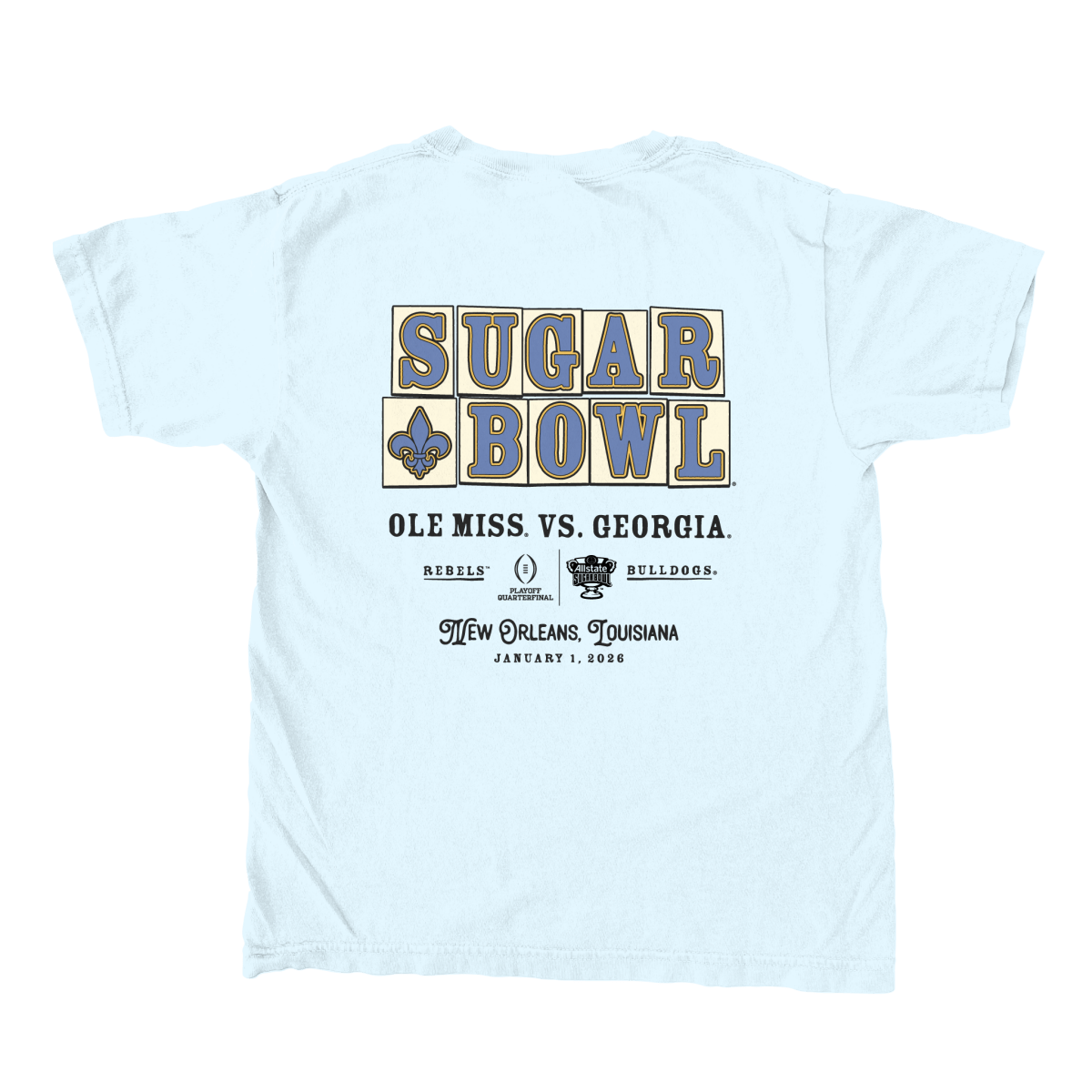 Ole Miss 2026 Allstate Sugar Bowl Street Tiles Youth T-Shirt - Shop B - Unlimited -